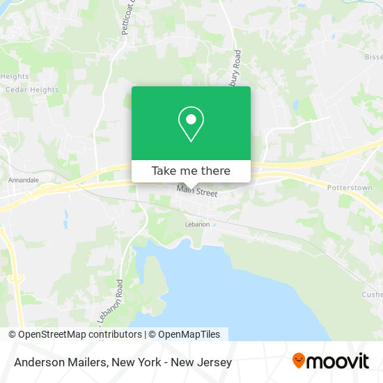 Anderson Mailers map