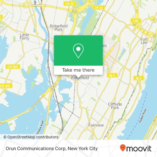 Orun Communications Corp map