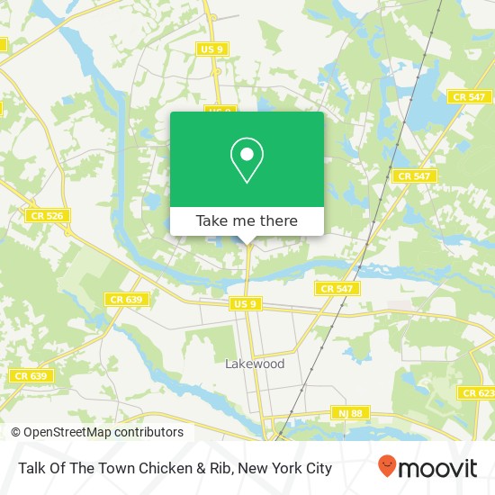 Mapa de Talk Of The Town Chicken & Rib