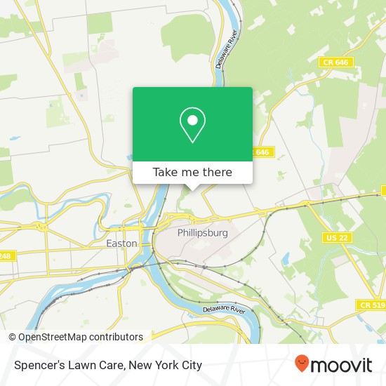 Spencer's Lawn Care map