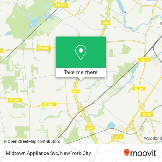 Mapa de Midtown Appliance Svc