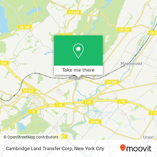 Cambridge Land Transfer Corp map