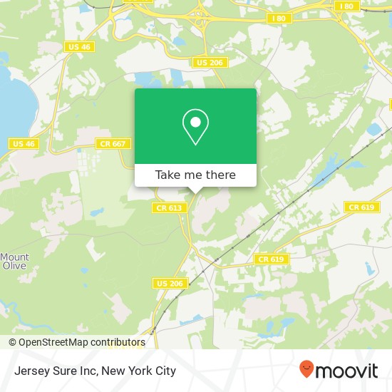 Mapa de Jersey Sure Inc