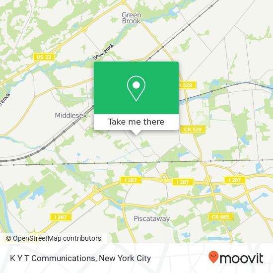 K Y T Communications map