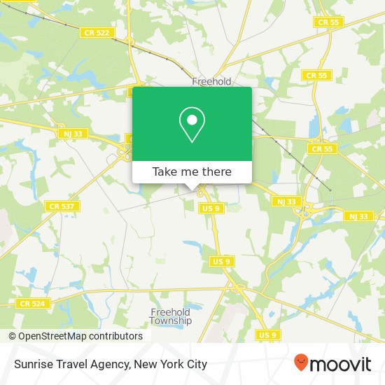 Sunrise Travel Agency map