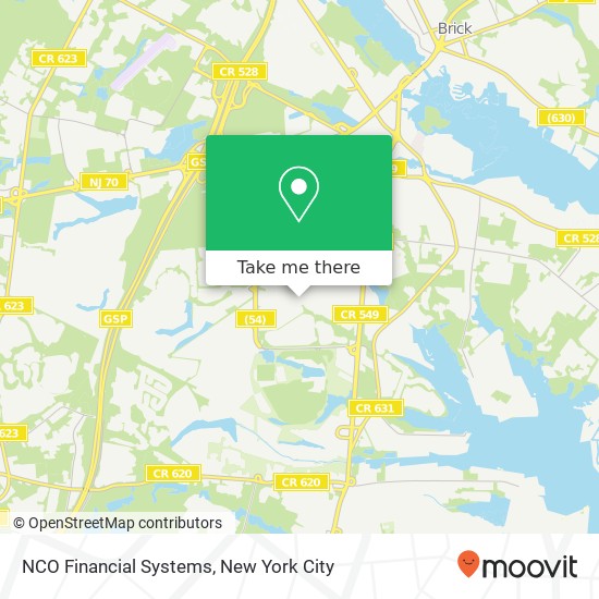 NCO Financial Systems map