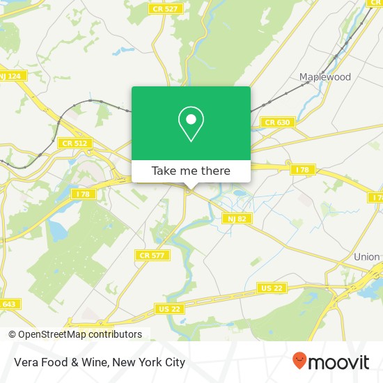 Vera Food & Wine map