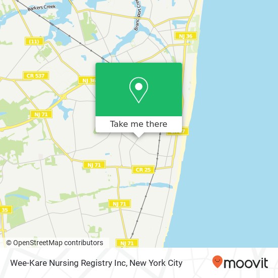 Wee-Kare Nursing Registry Inc map