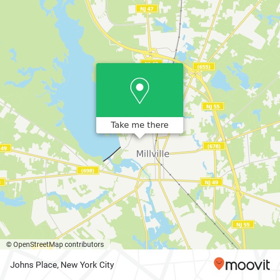 Johns Place map