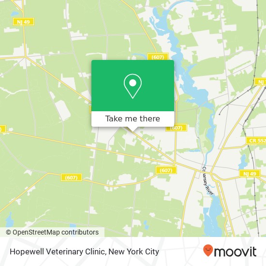 Mapa de Hopewell Veterinary Clinic