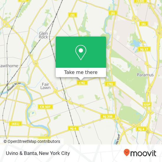 Uvino & Banta map