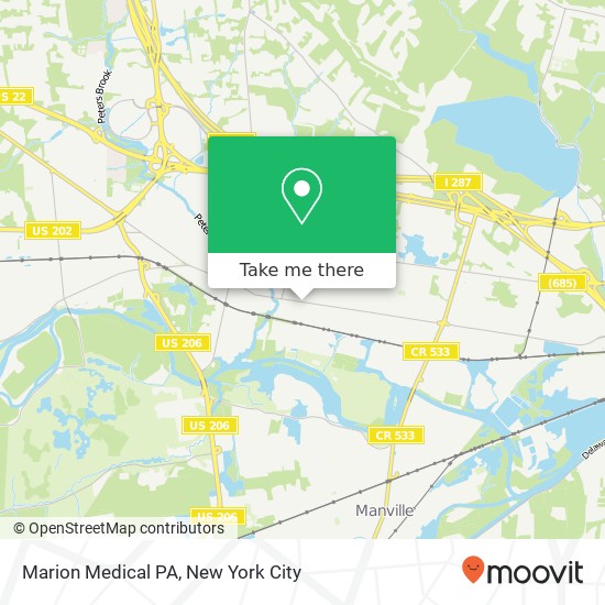 Mapa de Marion Medical PA