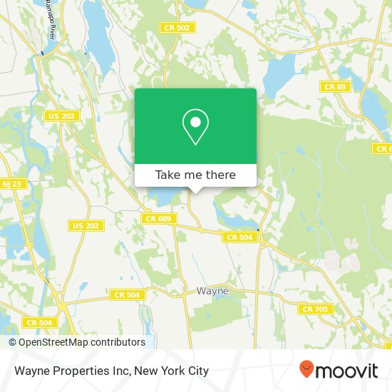 Wayne Properties Inc map