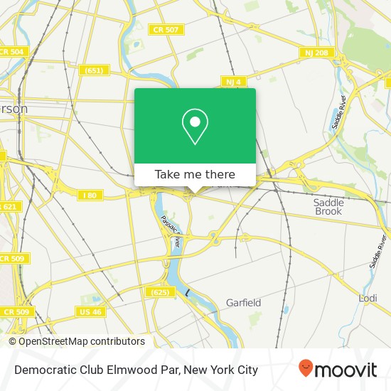 Mapa de Democratic Club Elmwood Par