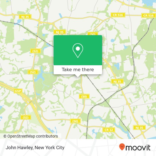 John Hawley map