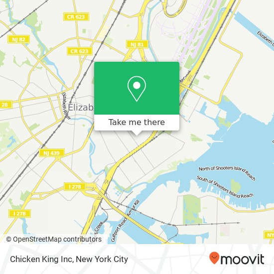 Mapa de Chicken King Inc