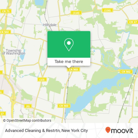 Advanced Cleaning & Restrtn map