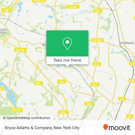 Bryce Adams & Company map