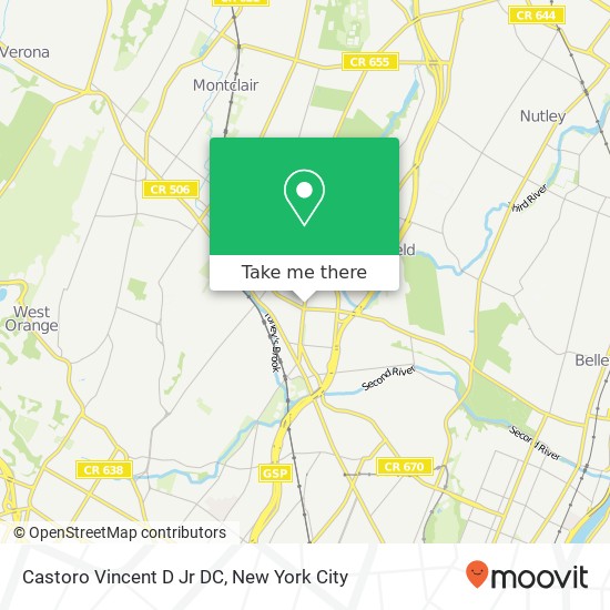 Mapa de Castoro Vincent D Jr DC