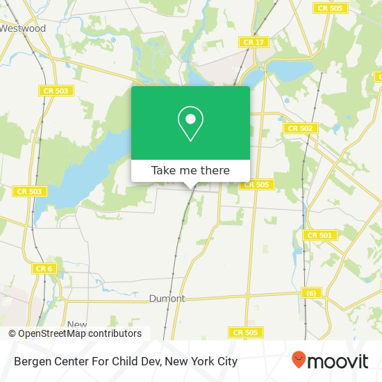 Bergen Center For Child Dev map