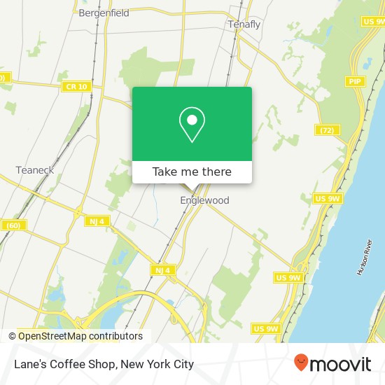 Lane's Coffee Shop map