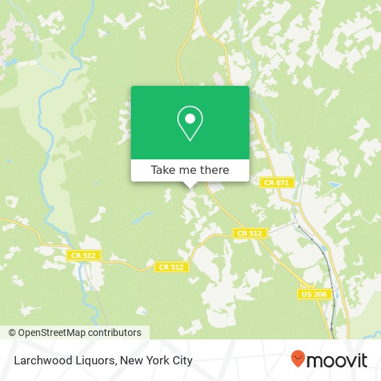 Larchwood Liquors map
