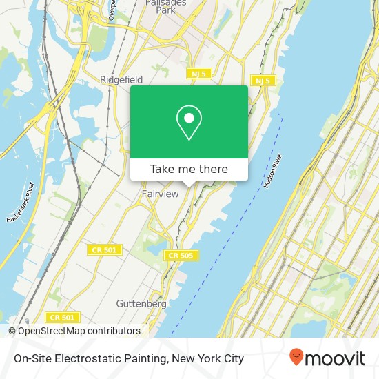 On-Site Electrostatic Painting map