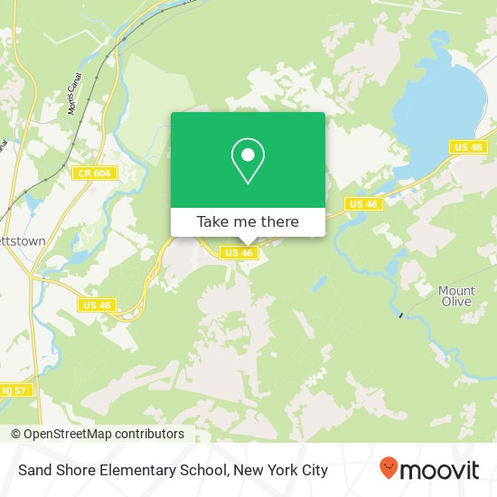 Mapa de Sand Shore Elementary School