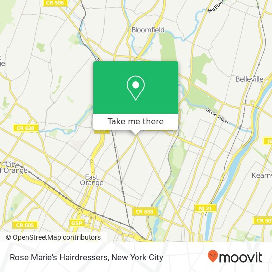 Mapa de Rose Marie's Hairdressers