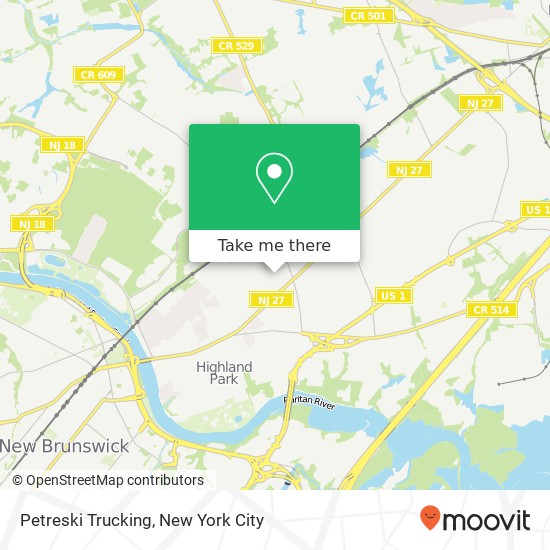 Petreski Trucking map