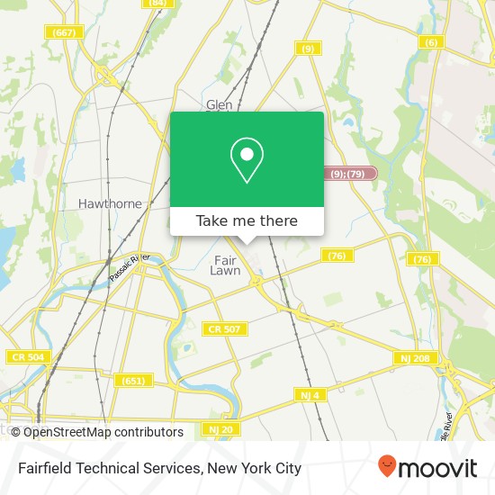 Fairfield Technical Services map