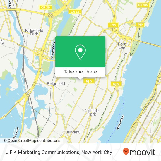 J F K Marketing Communications map