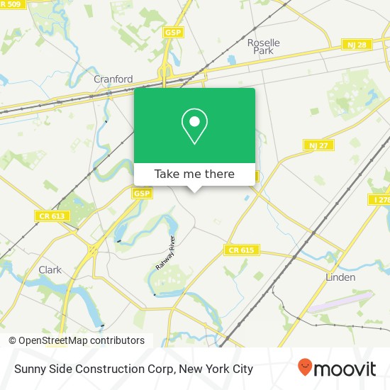 Sunny Side Construction Corp map