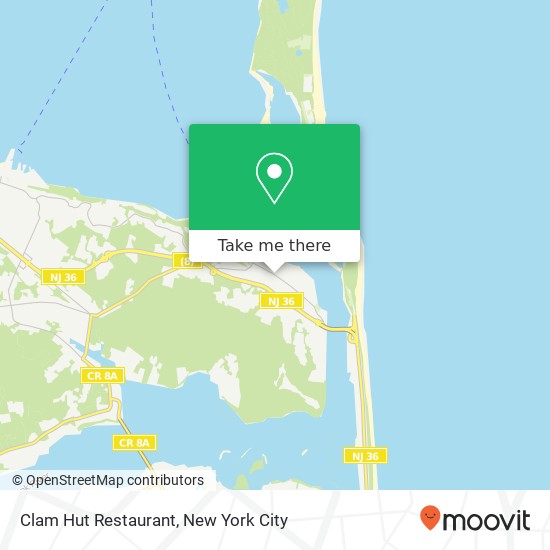 Clam Hut Restaurant map