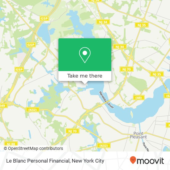 Le Blanc Personal Financial map