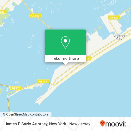 James P Savio Attorney map