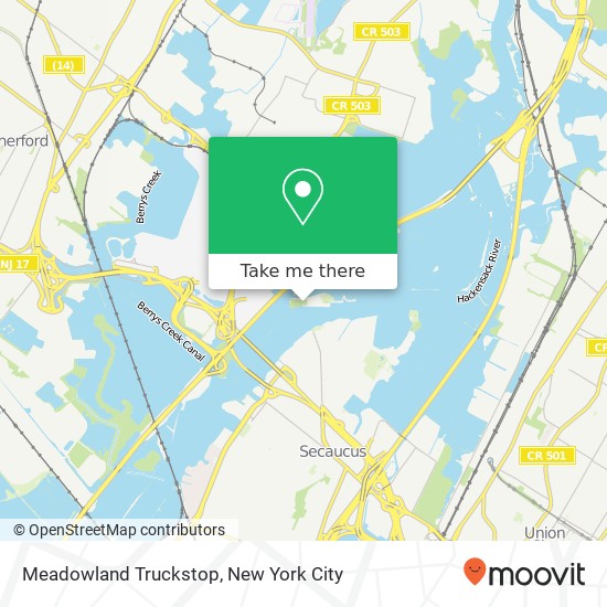 Meadowland Truckstop map