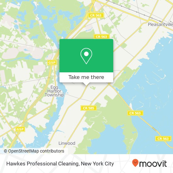 Hawkes Professional Cleaning map