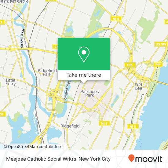 Meejoee Catholic Social Wrkrs map