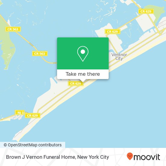 Mapa de Brown J Vernon Funeral Home