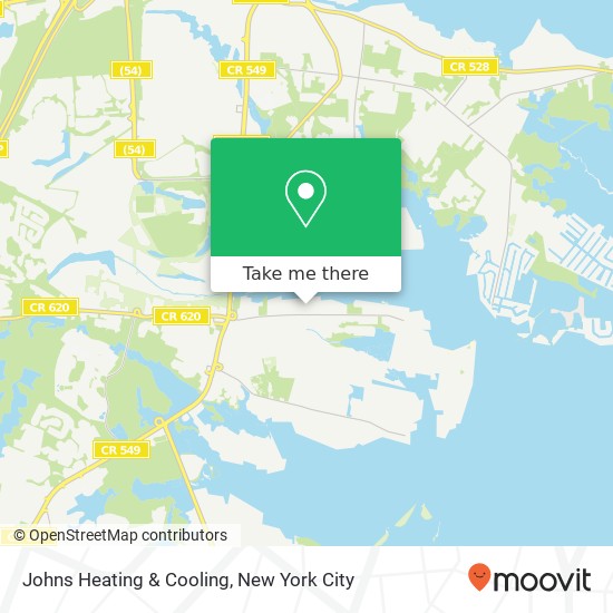 Mapa de Johns Heating & Cooling