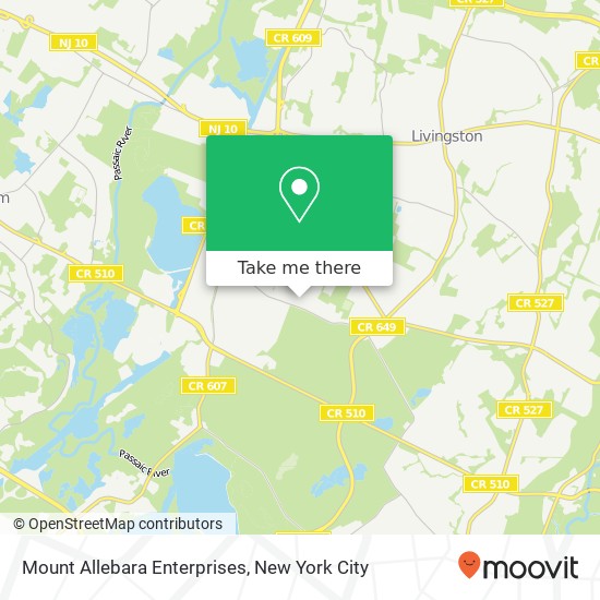 Mount Allebara Enterprises map