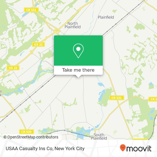 USAA Casualty Ins Co map