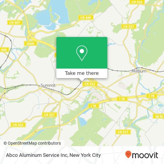 Mapa de Abco Aluminum Service Inc