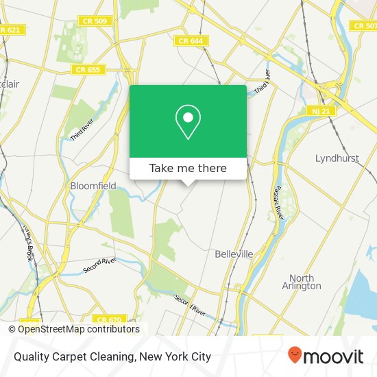 Quality Carpet Cleaning map