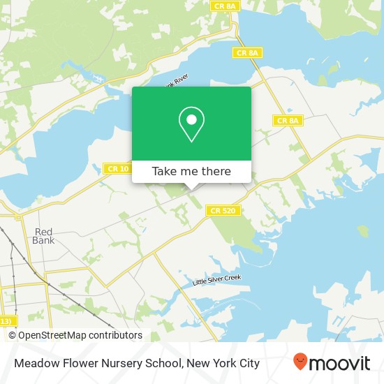 Mapa de Meadow Flower Nursery School