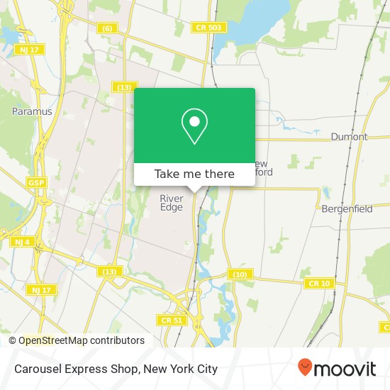 Mapa de Carousel Express Shop