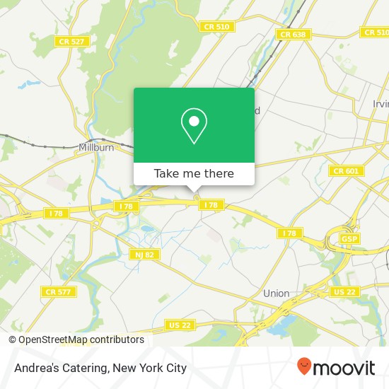 Andrea's Catering map