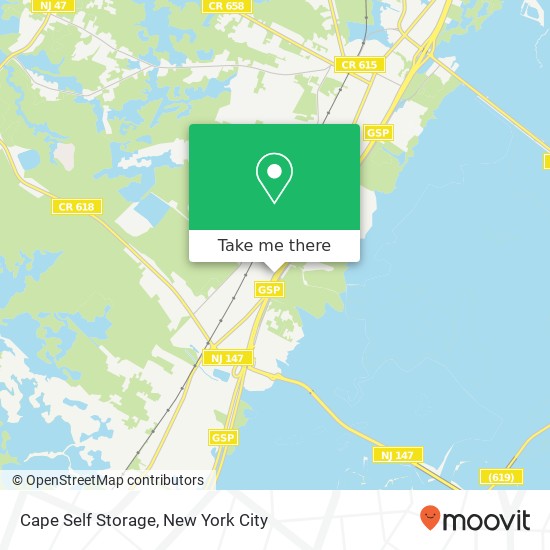 Mapa de Cape Self Storage