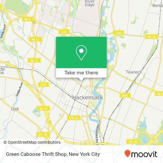 Mapa de Green Caboose Thrift Shop